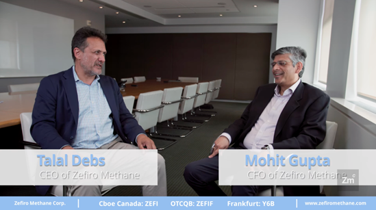 Zefiro Founder and CEO Talal Debs (Left) is pictured with Zefiro CFO Mohit Gupta (Right) in a video recently posted to the Company’s YouTube channel.