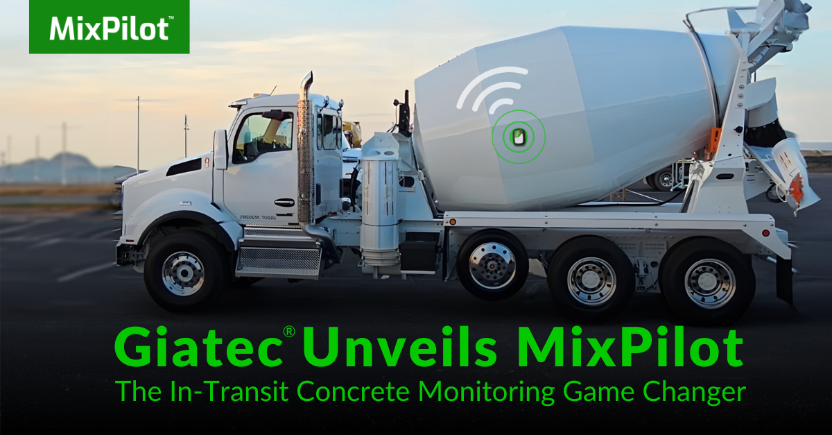 Giatec® Unveils MixPilot™: The In-Transit Concrete Monitoring Game Changer