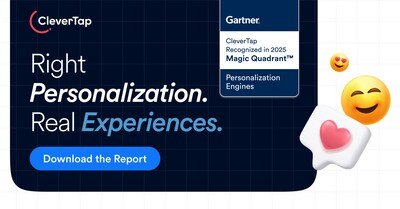 CleverTap Recognized in Latest Gartner® Magic Quadrant™ for Personalization Engines CleverTap Recognized in Latest Gartner® Magic Quadrant™ for Personalization Engines