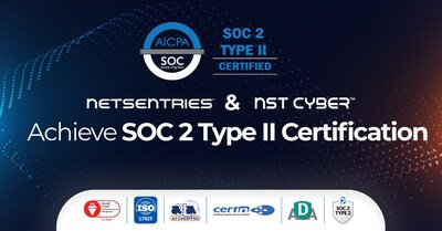 NetSentries & NSTCyber Achieve SOC 2 Type II Certification NetSentries & NSTCyber Achieve SOC 2 Type II Certification