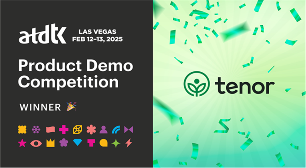 Tenor Takes Top Honors at ATD TechKnowledge Product Demo Competition