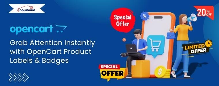 Boost sales & engagement with Knowband's OpenCart Product Sticker Extension. Highlight deals & grab customer attention!