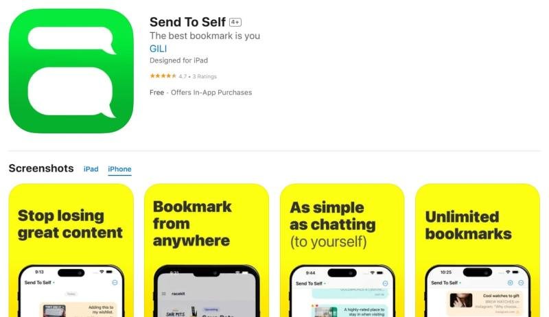 Send to Self Launches on App Store: Say Goodbye to Texting Yourself Reels & Links You'll Never Find Again