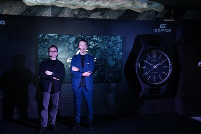 Mr. Takuto Kimura, Managing Director, Casio India & Mr. Tadashi Kojima, Product Planning at Casio Computer Co., Japan at the launch of Edifice EFK-100 series in India