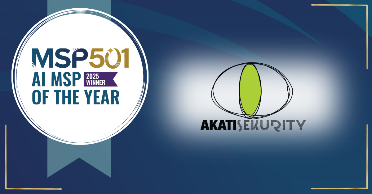 AKATI Sekurity Named 2025 AI MSP of the Year at Channel Futures MSP 501 Gala