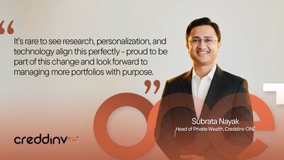 At the forefront of Creddinv ONE’s mission to unify wealth management, Mr. Subrata Nayak is driving a smarter, research-backed approach to portfolio growth.