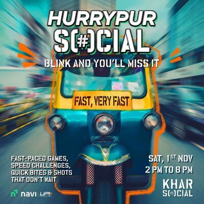 Khar SOCIAL Turns into 'Hurrypur SOCIAL' – Navi UPI's Big, Bold Makeover in Mumbai