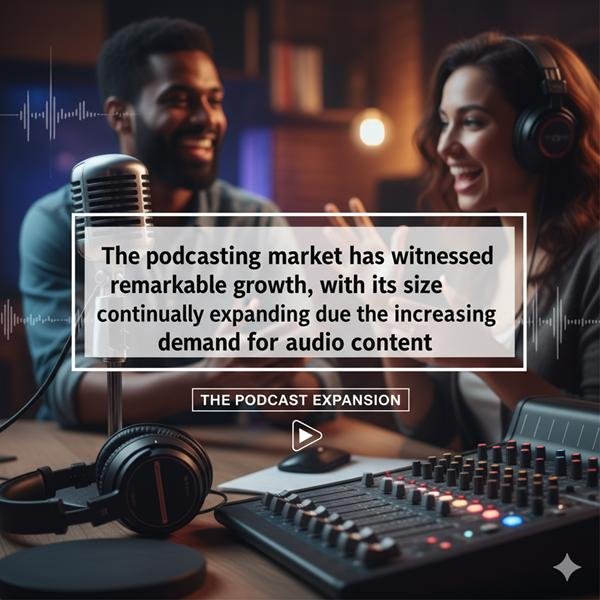 Rising popularity of audio content fueling podcasting market growth