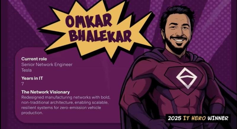 Tesla Engineer Omkar Bhalekar Honored in Rippling's IT Hero