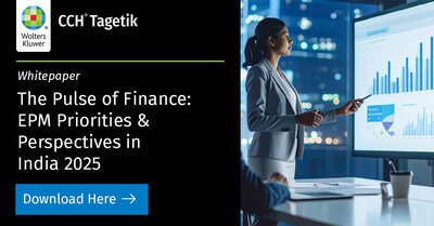 Wolters Kluwer CCH Tagetik unveils its India-focused whitepaper, 'The Pulse of Finance: EPM Priorities & Perspectives in India 2025' Wolters Kluwer CCH Tagetik unveils its India-focused whitepaper, 'The Pulse of Finance: EPM Priorities & Perspectives in India 2025'