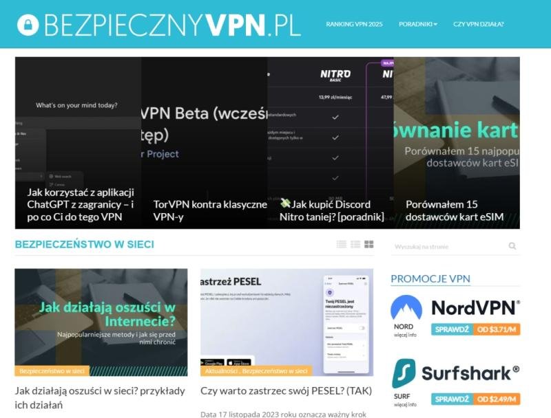 BezpiecznyVPN.pl Recognised as Poland's Best VPN Ranking