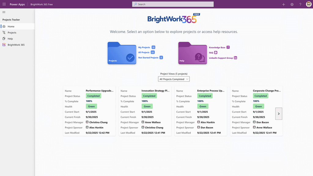 BrightWork Unveils BrightWork 365 Free: A New Era in Project Tracking