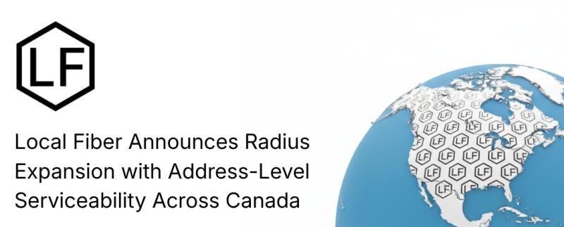 Local fiber extends beam into Canada, providing household-level Internet service across North America