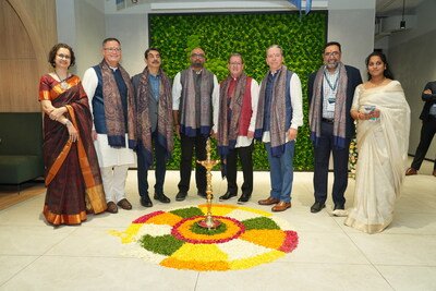 From L–R: Hardeep Kaur, Director, Human Resources, Blackbaud India; Kevin Gregoire, EVP & COO, Blackbaud; Shri Jayesh Ranjan, Special Chief Secretary to the Government of Telangana; Rajiv Gajria, VP & Managing Director, Blackbaud India; Kyle Crager, SVP & Deputy Head of Human Resources, Blackbaud; Otto Orr, Sr. Director, Workforce Strategy; Karthik Padmanabhan, Managing Partner, Zinnov; and Deepthika Korukonda, Director, IT, Blackbaud India