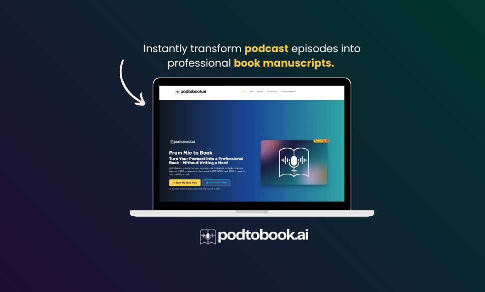 PodToBook AI Launches Innovative Platform to Convert Podcasts into Book Manuscripts