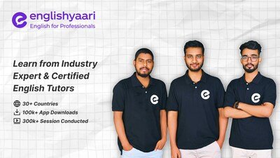EnglishYaari founders (L–R): Sandeep, Vikas, and Piyush — announce a ₹1 crore fundraise at a ₹10 crore valuation