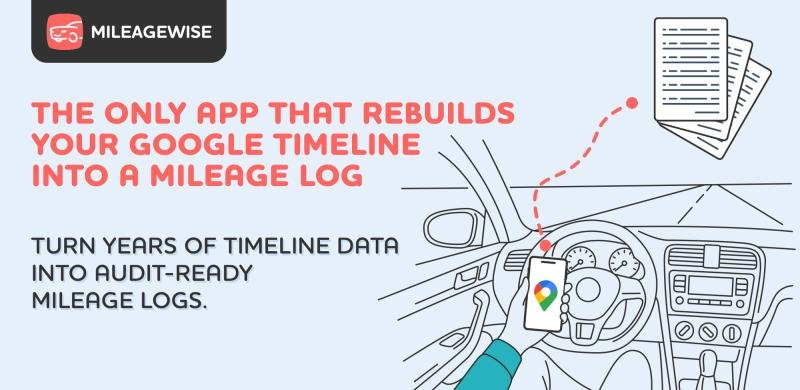 MileageWise debuts a mobile app that converts Google Maps Timeline drives into IRS-compliant mileage logs on mobile devices
