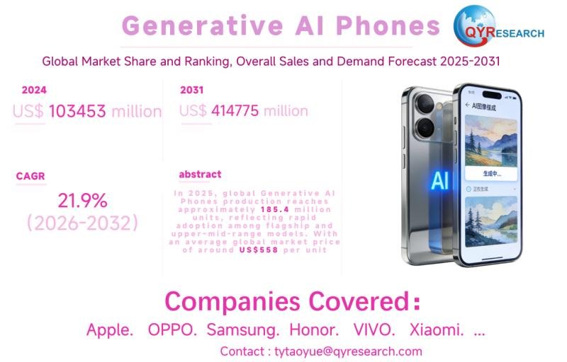 Generative AI Phones Global Market 2025-2031: Size Dynamics,