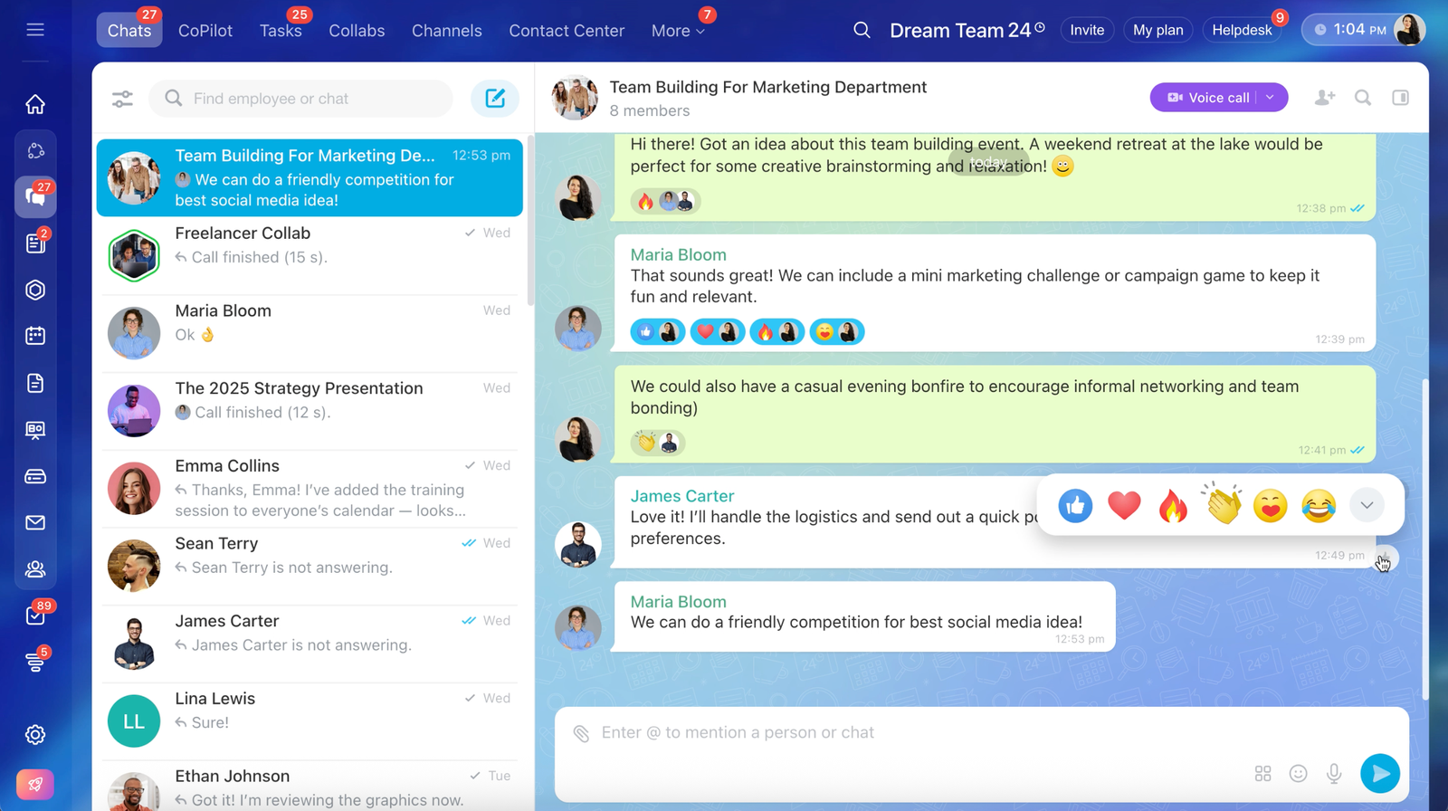 Bitrix24 Chat Updates Emoji 