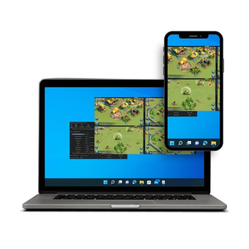 AutoFarmBot works on both PC and Mobile Devices.