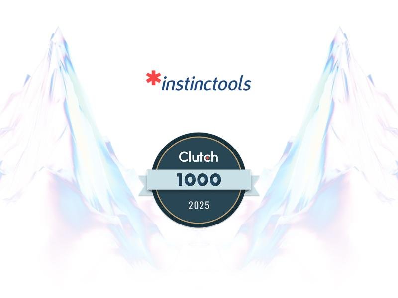 Instinctools makes the Clutch 1000 list for excellence in AI-driven development and measurable client results.