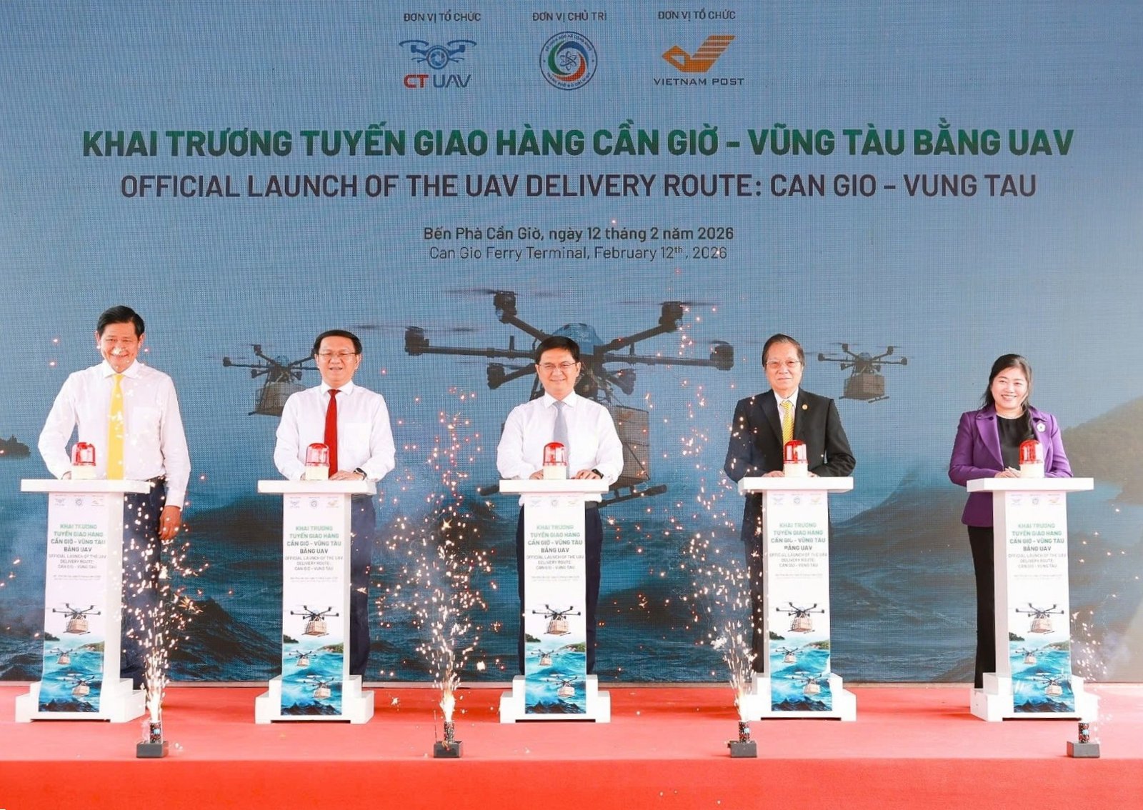 Official Launch of Can Gio – Vung Tau Sea-Crossing UAV Delivery Route.