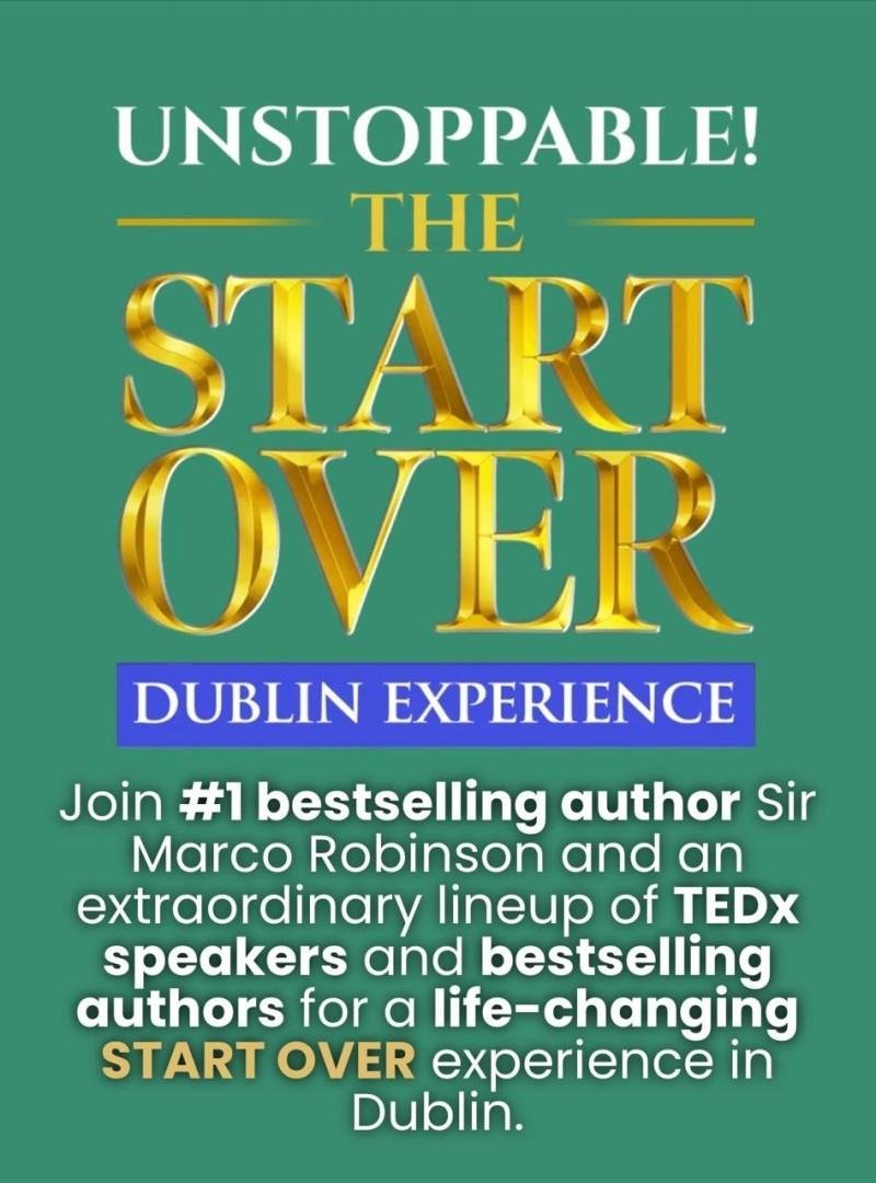 Marco Robinson Expands Start Over Movement With Dublin Event,