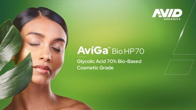 AviGa™ Bio HP70 by Avid Organics is a 70% bio-based cosmetic-grade glycolic acid, offering high purity and scalable supply for global personal care and skincare formulations.