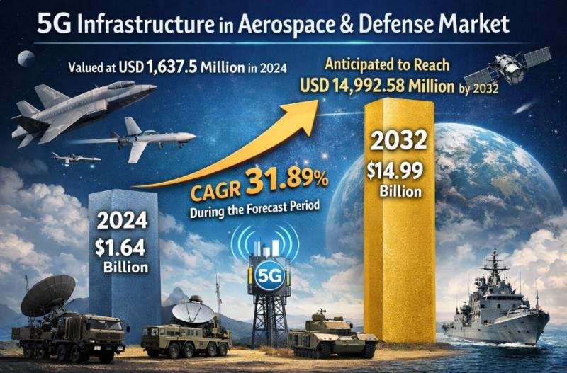 5G Infrastructure In Aerospace And Defense Market to Reach USD