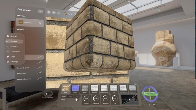 Create PBR materials from photos, edit imported 3D objects, and preview everything in real-time - right in your space.
