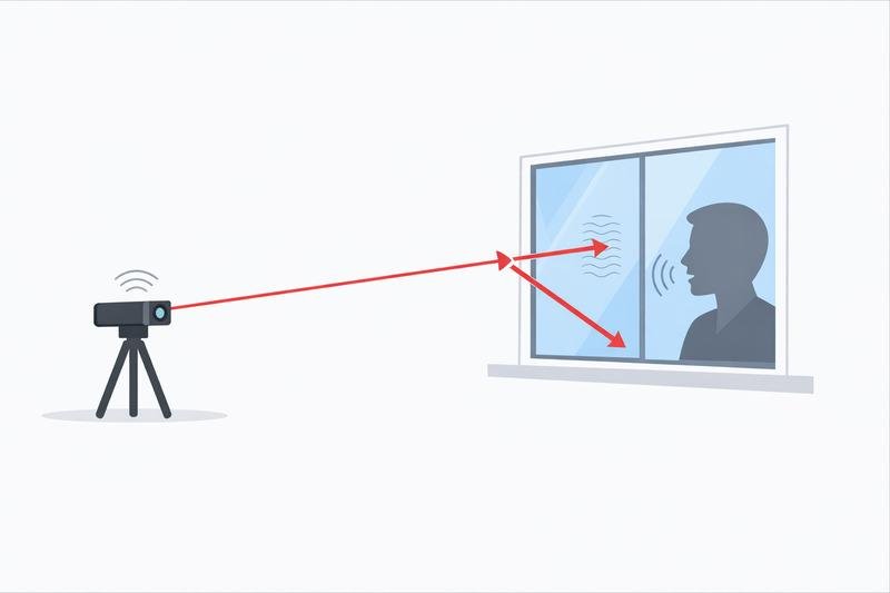 Laser Microphone System for Long-Range Audio Surveillance