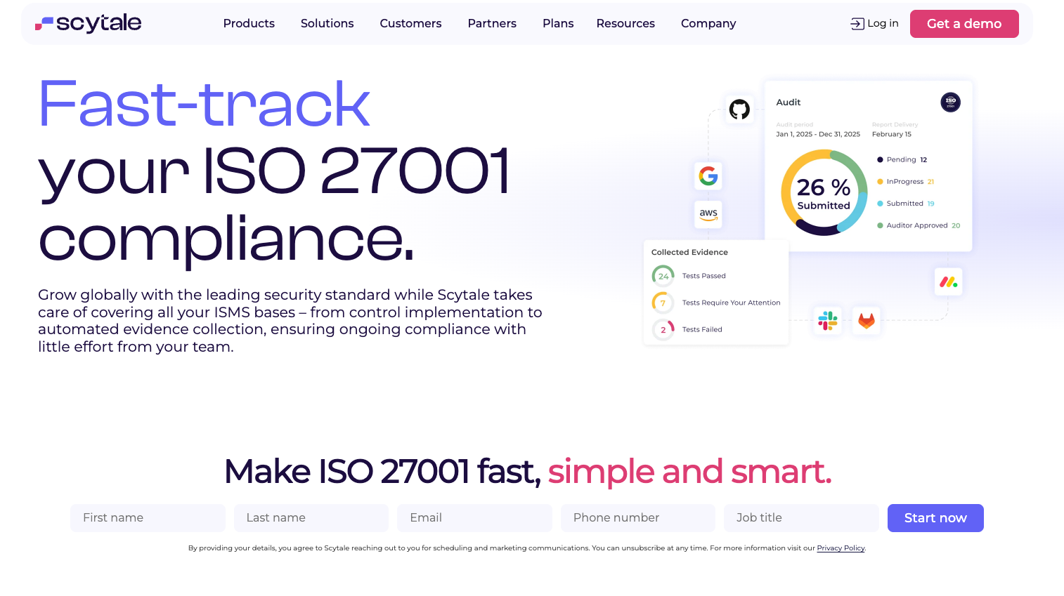 Scytale Recognized as Best ISO 27001 Compliance Tool for 2026