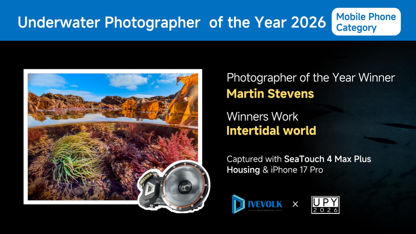 Martin Stevens third place UPY 2026 Smartphone category split-shot intertidal image with SeaTouch 4 Max Plus and iPhone17 Pro