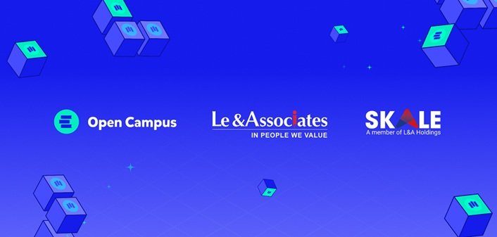 Open Campus, Le & Associates, and SKALE partner