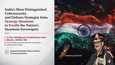 India’s Most Distinguished Cybersecurity and Defence Strategist Joins Synergy Quantum to Fortify the Nation’s Quantum Sovereignty.