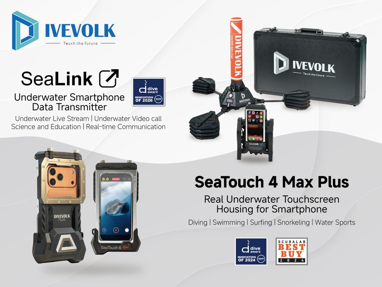 DIVEVOLK underwater smartphone housing and accessories for diving and content creation