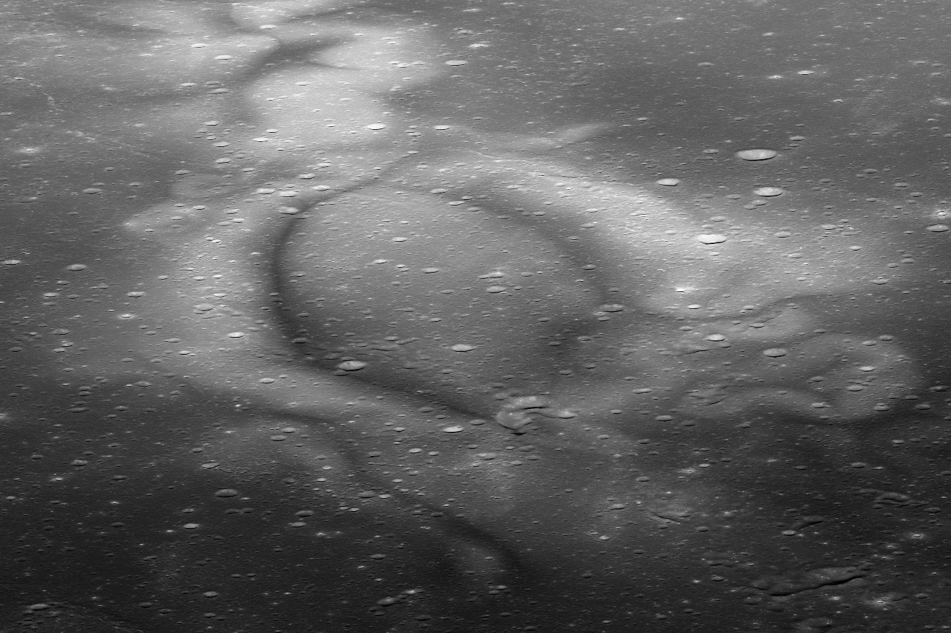 LROC-sourced high-resolution image of the Moon's Reiner Gamma region.