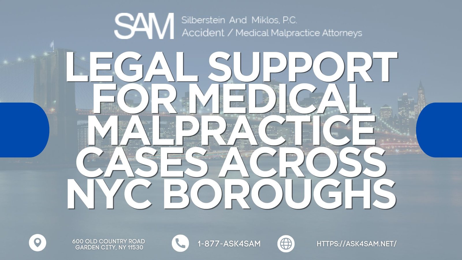 ASK4SAM by Silberstein & Miklos, P.C. Expands Focus on Citywide Legal Support for Medical Malpractice Cases Across NYC Boroughs and Long Island