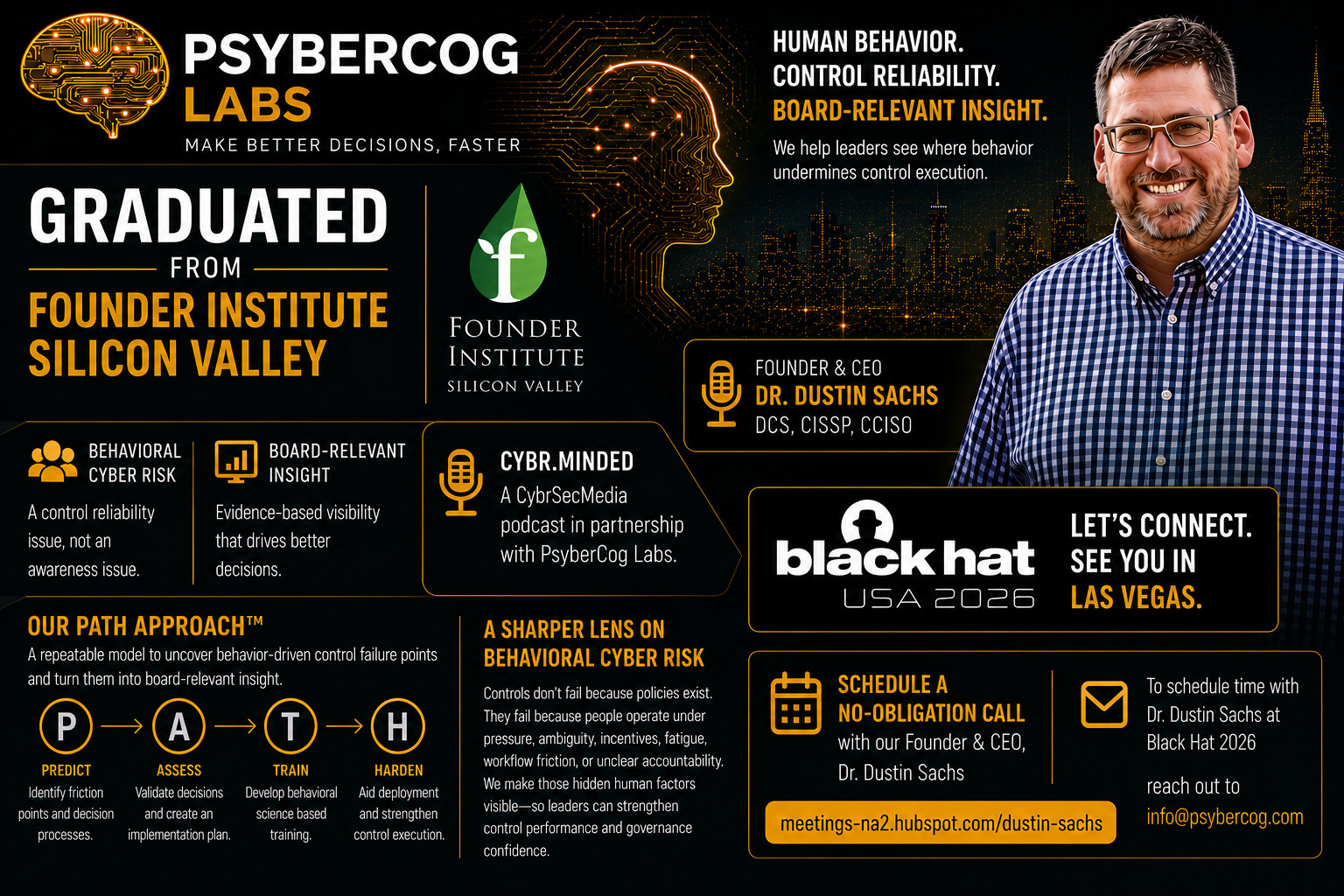 PsyberCog Labs Graduates from Founder Institute Silicon Valley, Advancing Behavioral Cyber Risk Measurement