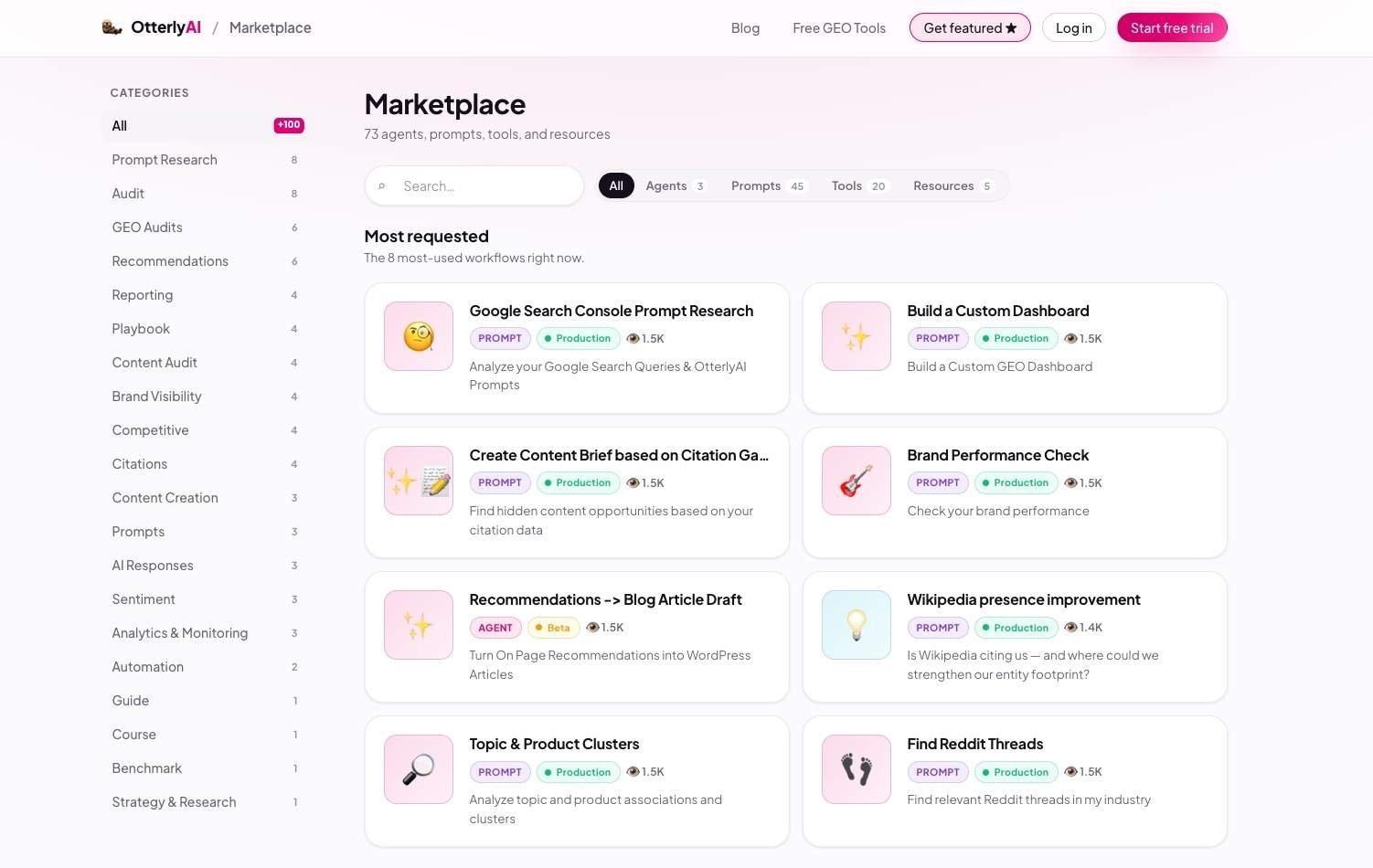 OtterlyAI Launches a Public API, a Claude Skill, and a Marketplace of 101+ Marketing Workflows for AI Search