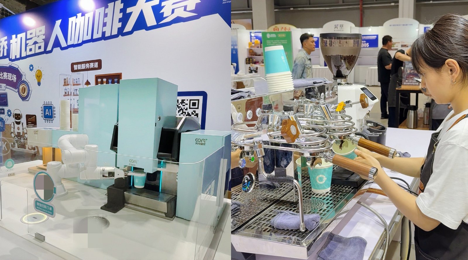 COFE+ robot barista VS Human Barista