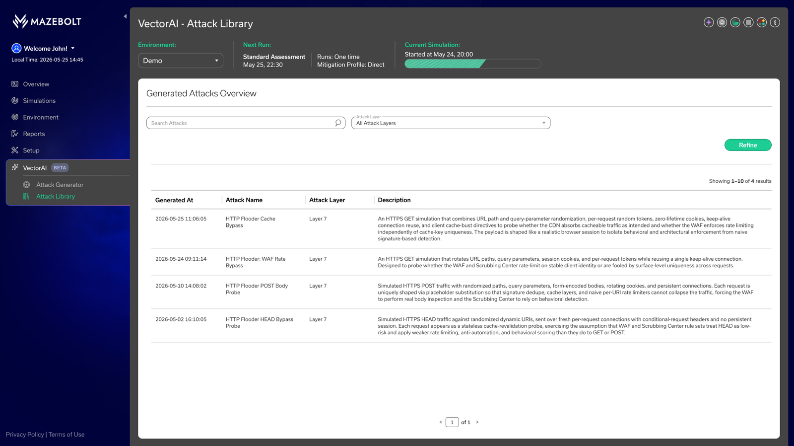 MazeBolt RADAR - Attack Library