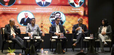 From L-R: Indraneel Pandit, Federal Bank, Chandrashekhar Bhide, Lithion Power, Rohit Makhija, DBS Bank, Varun Bhalla, CRIF and Mathangi Sri Ramachandran, YuVerse From L-R: Indraneel Pandit, Federal Bank, Chandrashekhar Bhide, Lithion Power, Rohit Makhija, DBS Bank, Varun Bhalla, CRIF and Mathangi Sri Ramachandran, YuVerse
